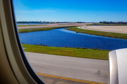 News Airplane Window