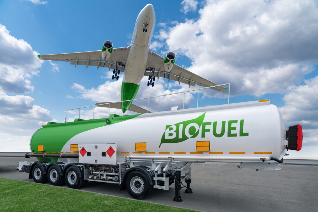 Plane And Biofuel Truck