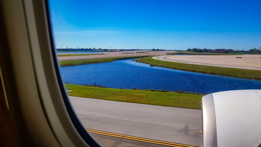 View From Airplane Window